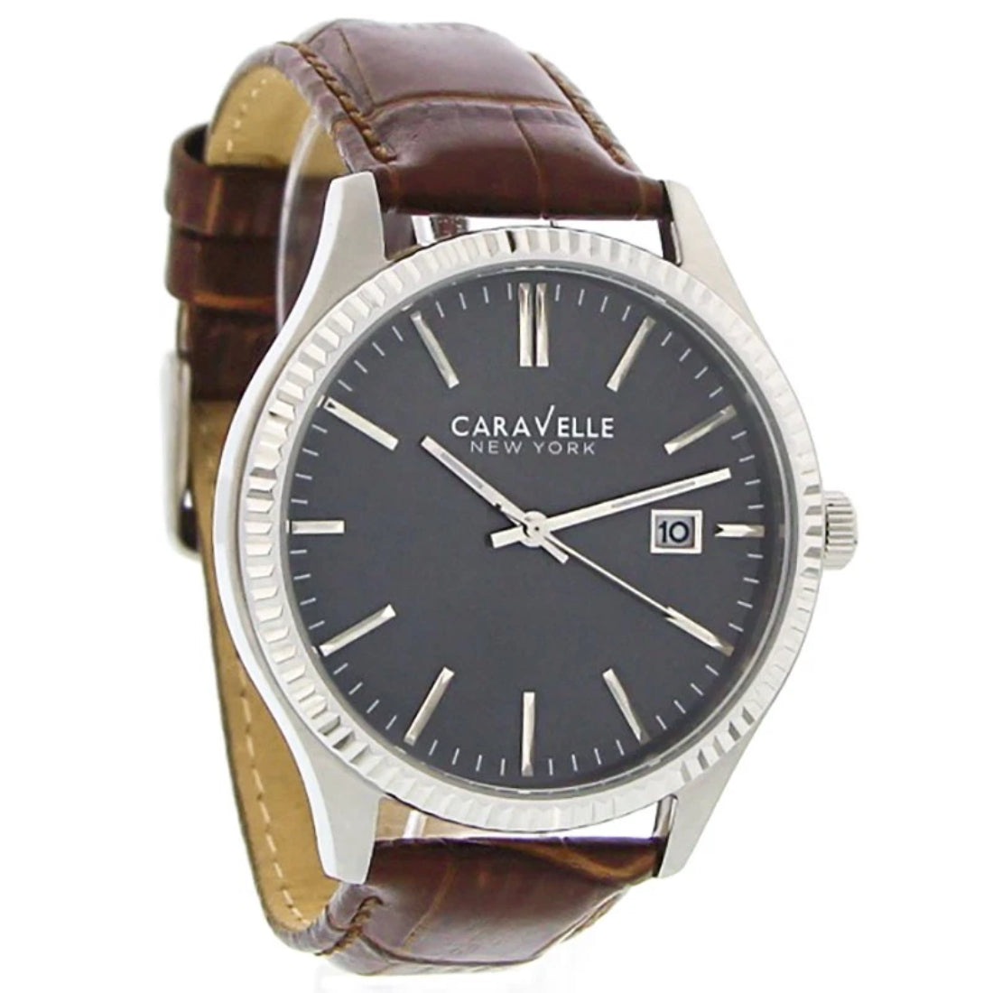 Bulova Caravelle by Bulova Men's Brown Strap Quartz Watch - 43B132
