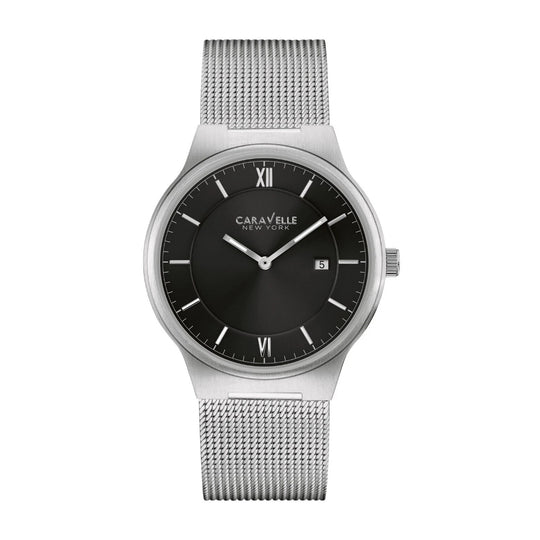 Bulova Caravelle New York Men's Silver-tone Bracelet Quartz Watch - 43B145