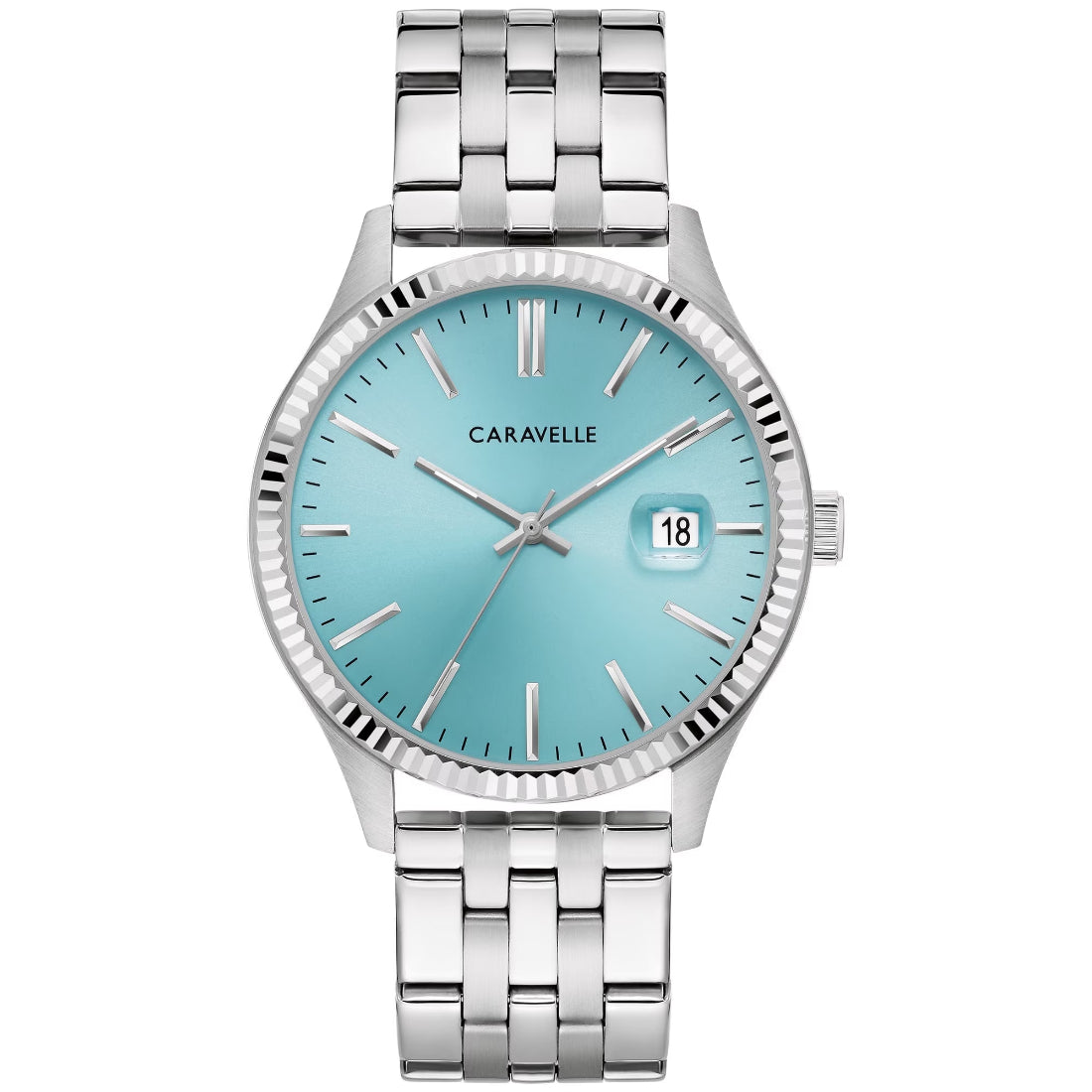 Bulova Caravelle Dress Men's Silver-tone Bracelet Quartz Watch - 43B174