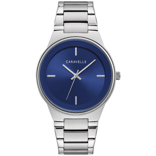 Bulova Caravelle Modern Men's Silver-tone Bracelet Quartz Watch & Bracelet Set - 43K101