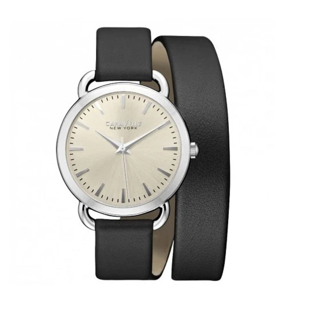 Caravelle New York by Bulova Women's Black Strap Quartz Watch - 43L163