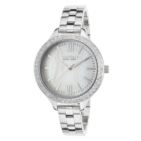 Bulova Caravelle by Bulova Carla Women's Silver-tone Bracelet Quartz Watch - 43L165