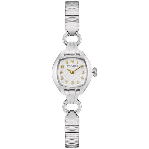Bulova Caravelle Vintage Classic Women's Silver-tone Bracelet Quartz Watch - 43L225