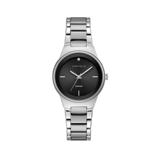 Caravelle Ladies Collection Women's Silver-tone Bracelet Quartz Watch - 43M110