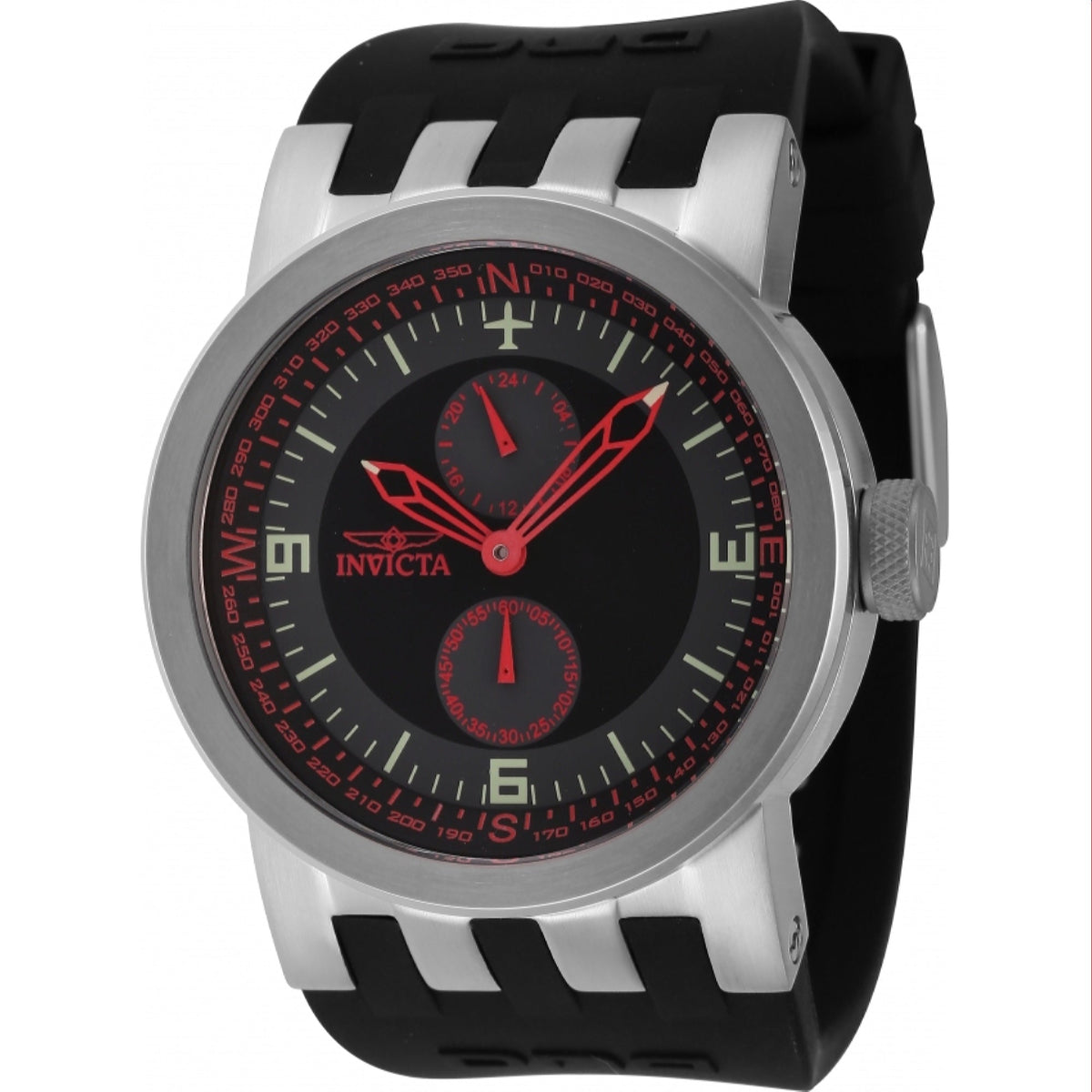 Invicta Men's 44224 Black Polyurethane Watch