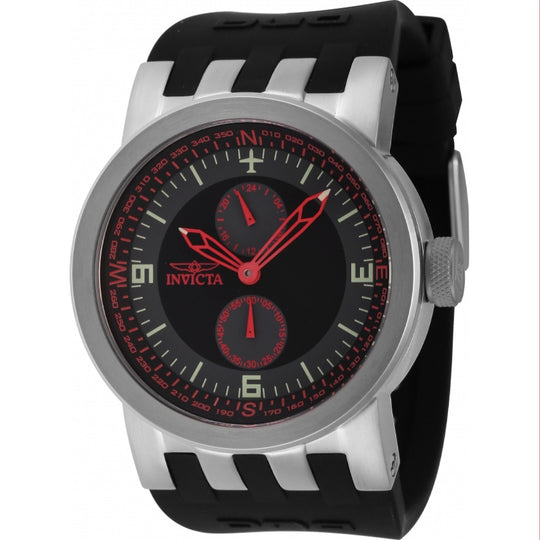 Invicta Men's 44224 Black Polyurethane Watch