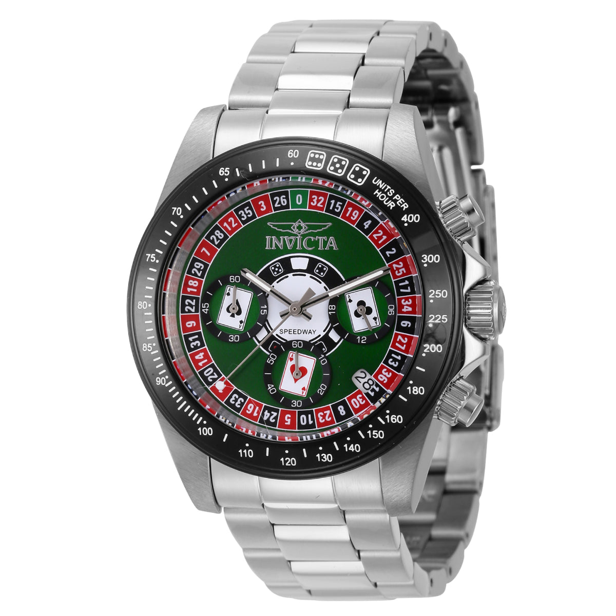 Invicta Men's 44642 Speedway  Quartz Chronograph Green Dial Watch