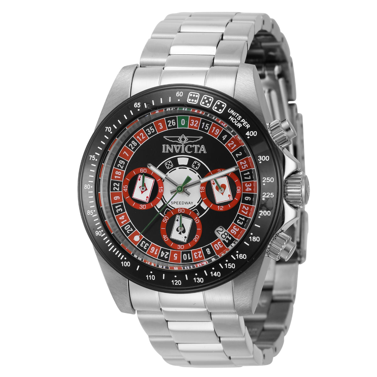 Invicta Men's 44643 Speedway  Quartz Chronograph Black Dial Watch