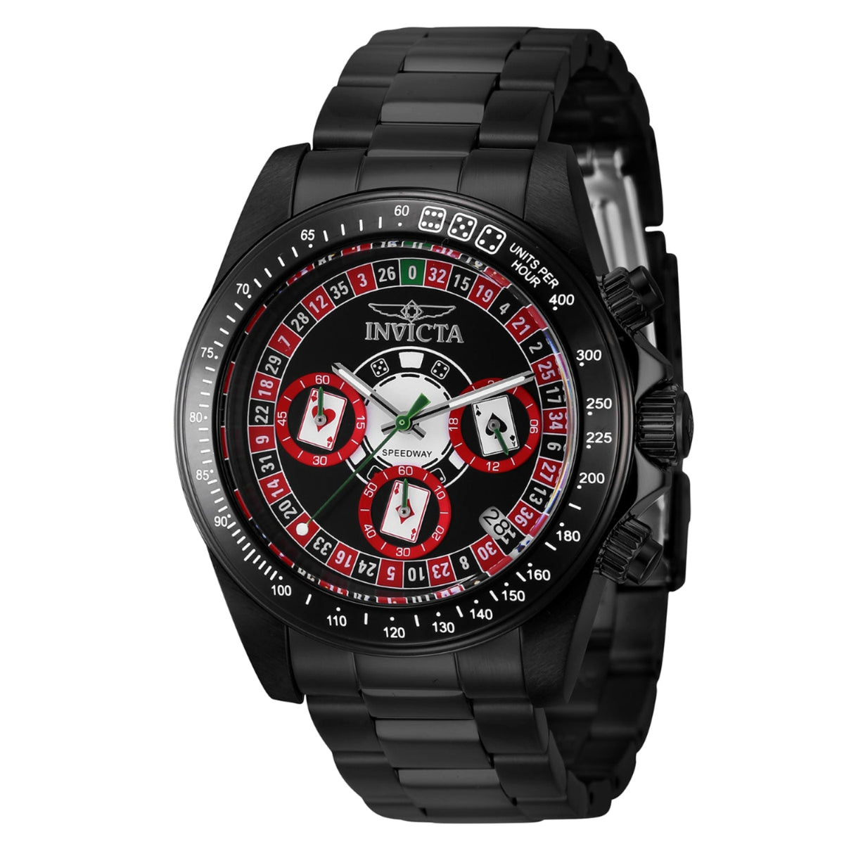 Invicta Men's 44646 Black Stainless Steel Watch