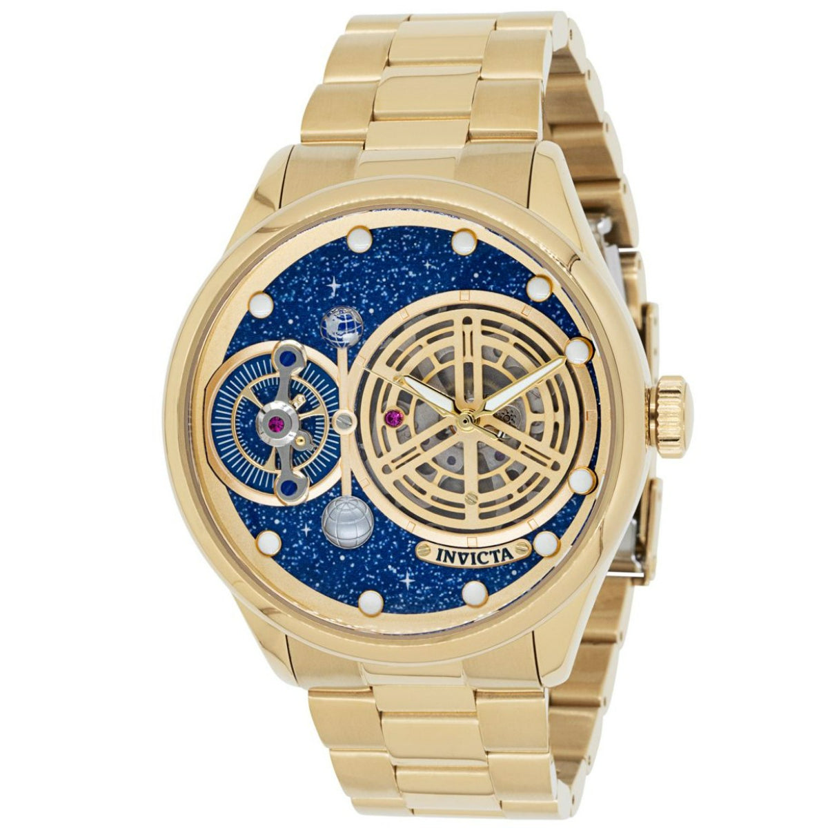 Invicta Men's 44899 Vintage Automatic 3 Hand Blue Dial Watch