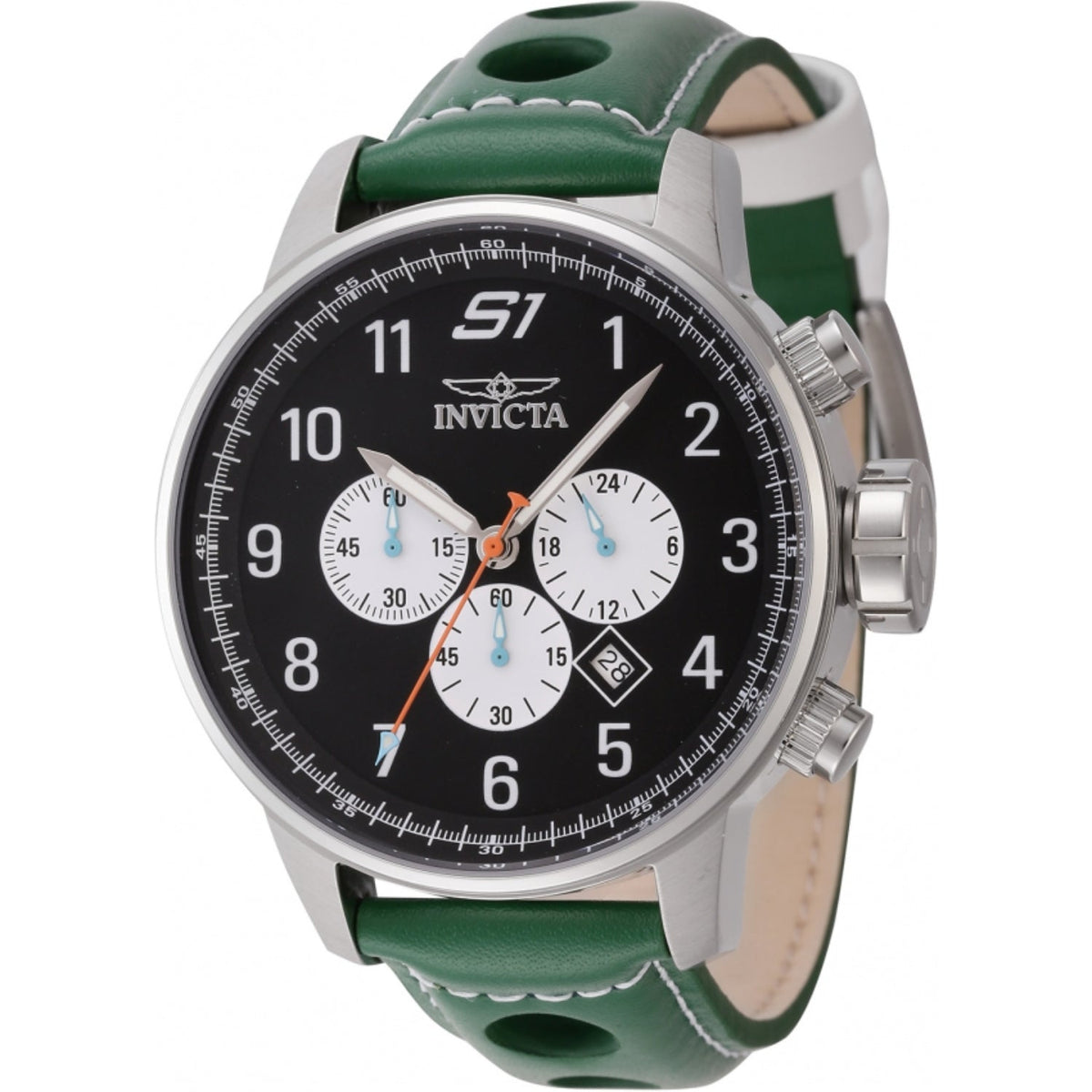 Invicta Men&#39;s 44952 Green Leather Watch