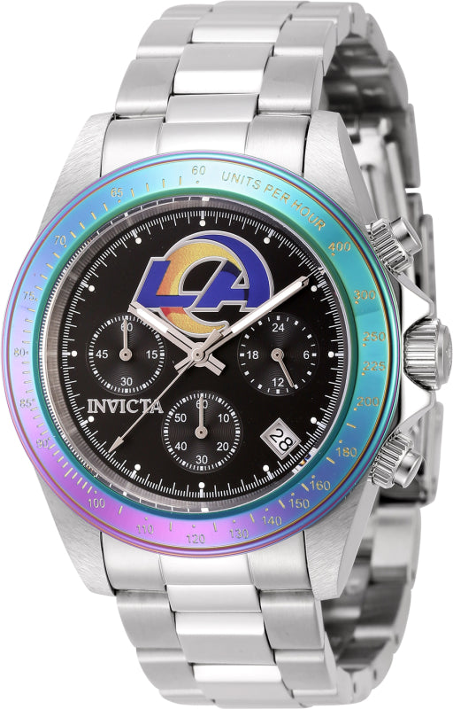 Invicta Men's 44988 NFL  Quartz Multifunction Black Dial Watch