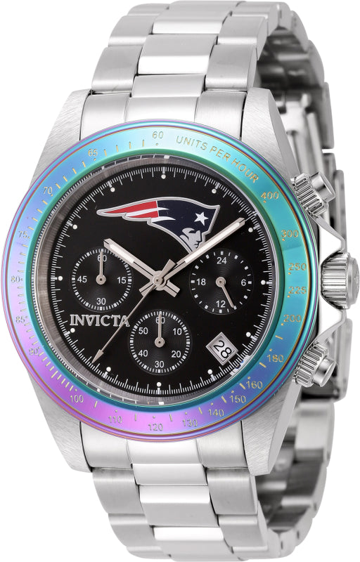 Invicta Men's 44989 NFL  Quartz Multifunction Black Dial Watch