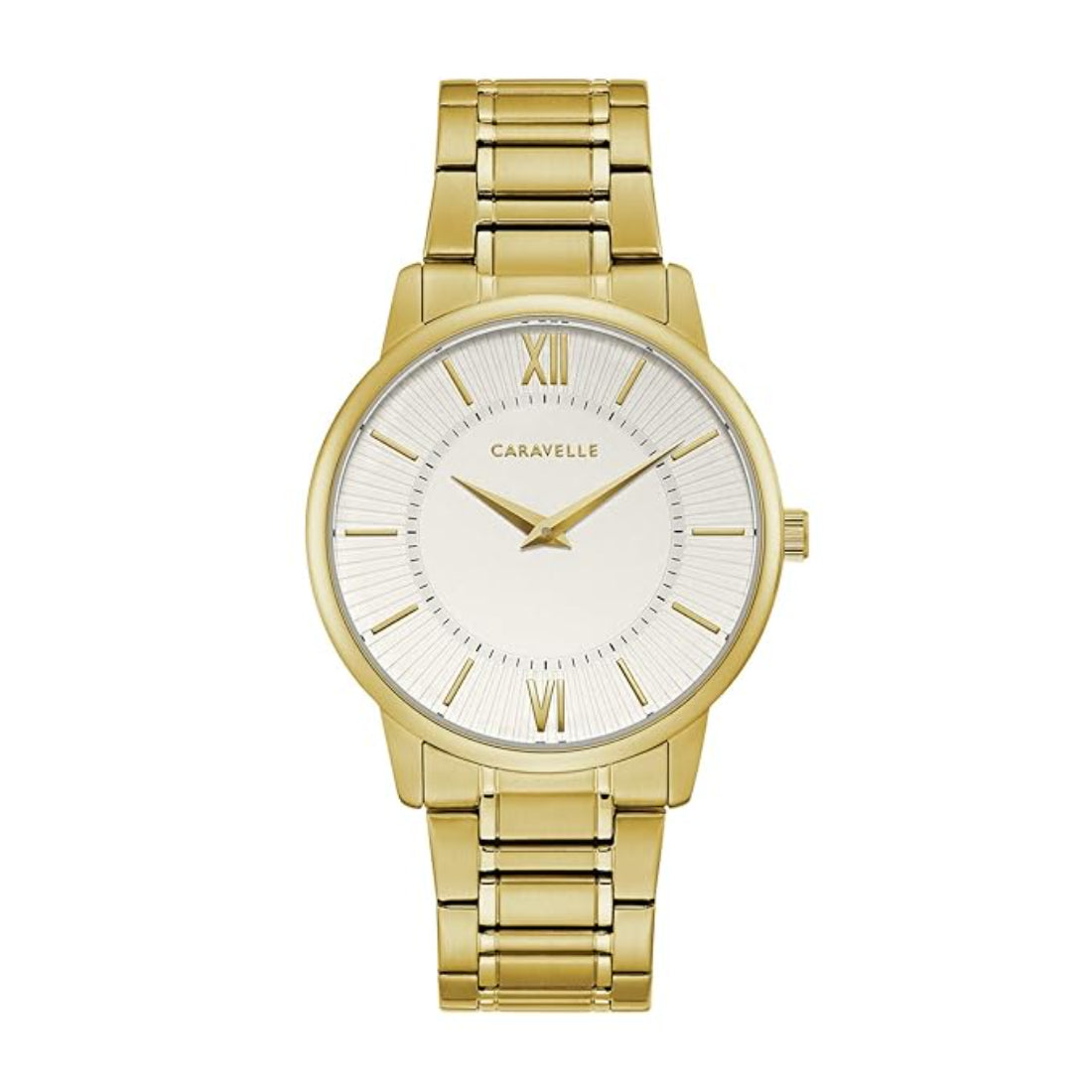 Bulova Caravelle by Bulova Men's Gold-tone Bracelet Quartz Watch - 44A114