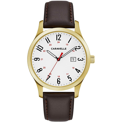 Bulova Men's 44B116 Brown Leather Watch