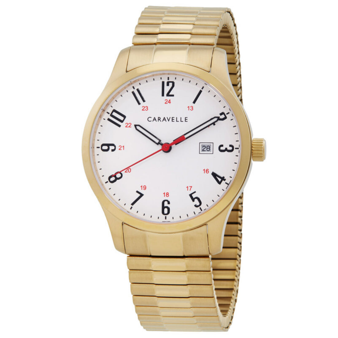 Bulova Caravelle Classic Traditional Men's Gold-tone Bracelet Quartz Watch - 44B117