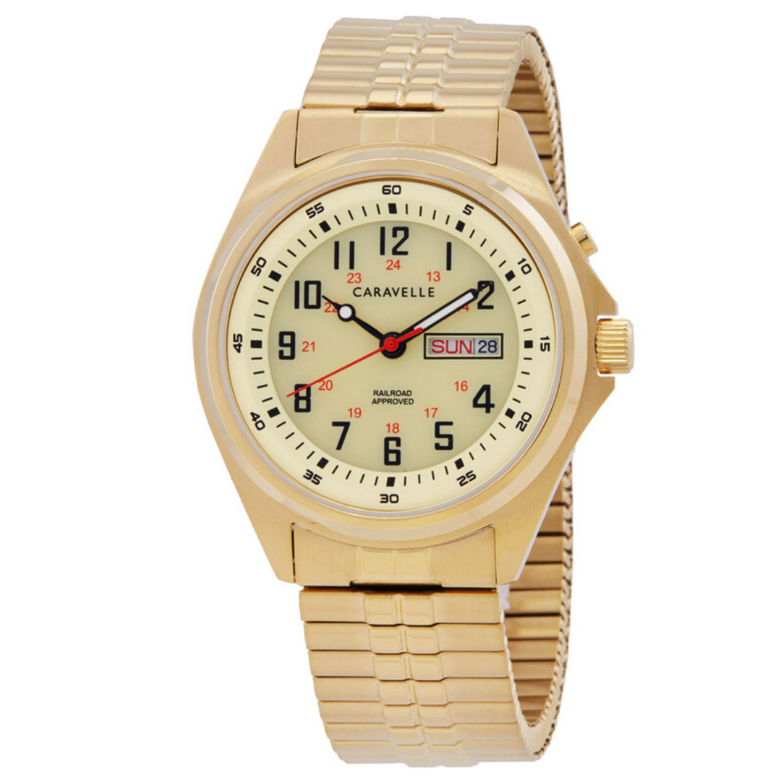 Bulova Caravelle Classic Traditional Men's Gold-tone Bracelet Quartz Watch - 44C112