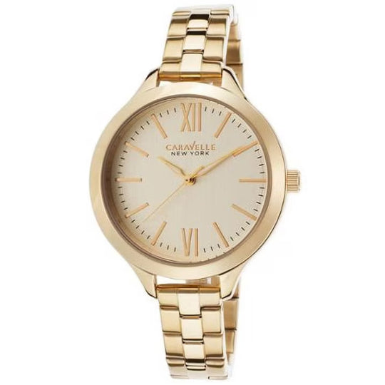 Caravelle New York by Bulova Women's Gold-tone Bracelet Quartz Watch - 44L127