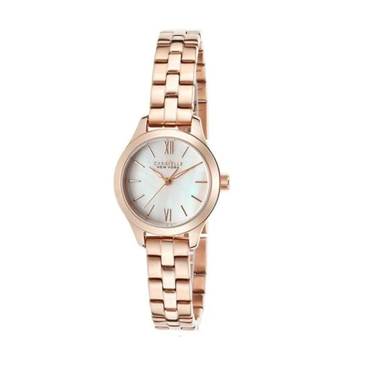 Caravelle Women's Collection Women's Rose-tone Bracelet Quartz Watch - 44L156