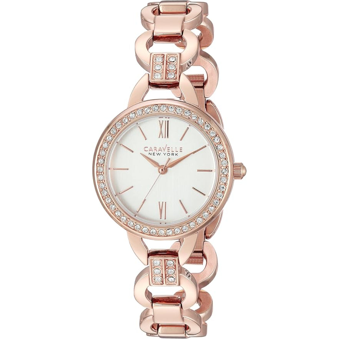 Bulova Caravelle New York Women's Rose Gold-tone Bracelet Quartz Watch - 44L163