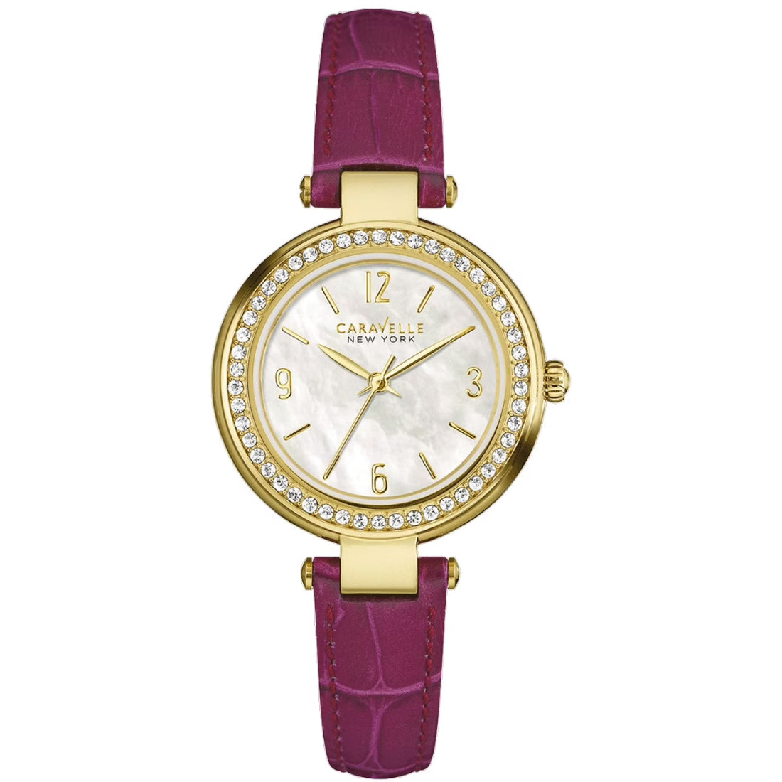Bulova Caravelle New York Women's Purple Strap Quartz Watch - 44L176