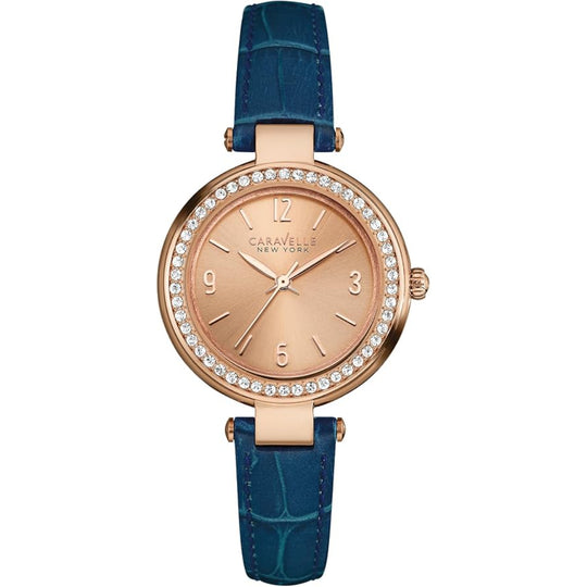 Caravelle New York by Bulova Women's Blue Strap Quartz Watch - 44L178
