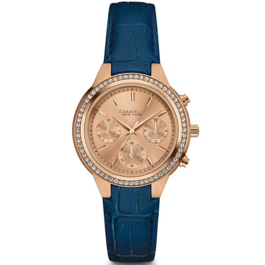 Bulova Caravelle by Bulova Women's Blue Strap Quartz Watch - 44L183