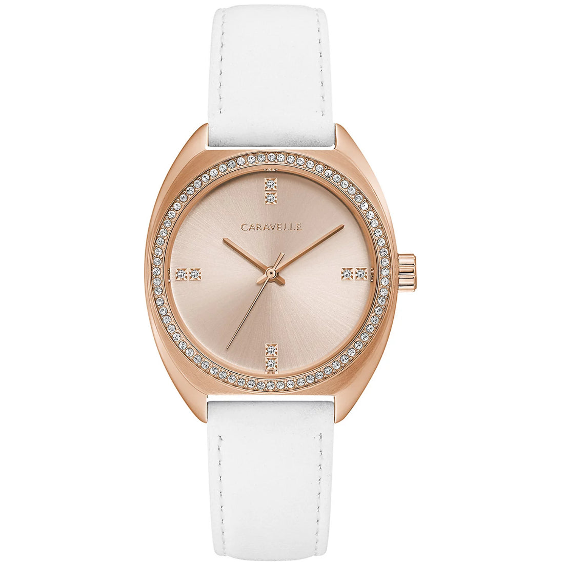 Bulova Caravelle by Bulova Women's White Strap Quartz Watch - 44L251