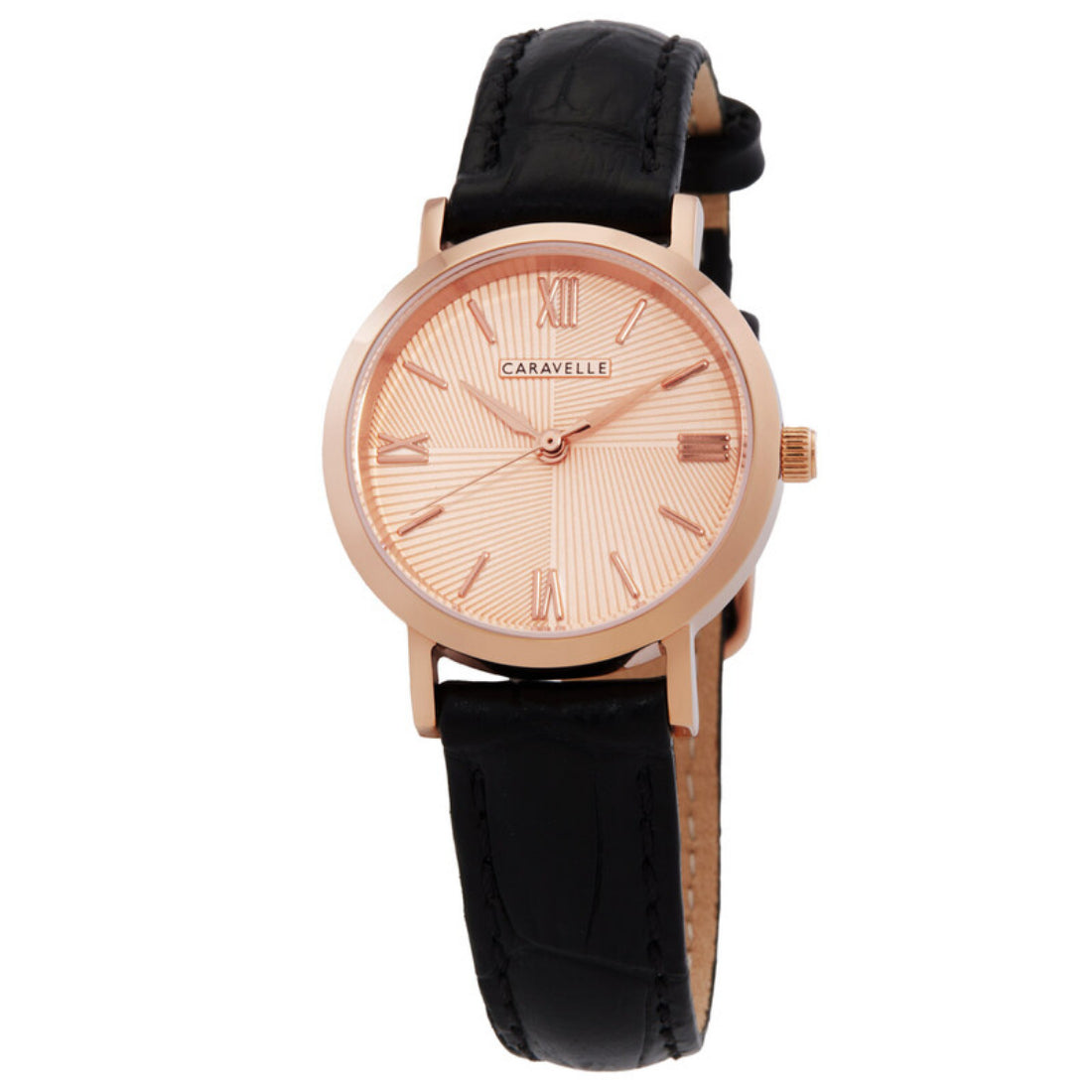 Bulova Classic Dress Women's Black Strap Quartz Watch - 44L259