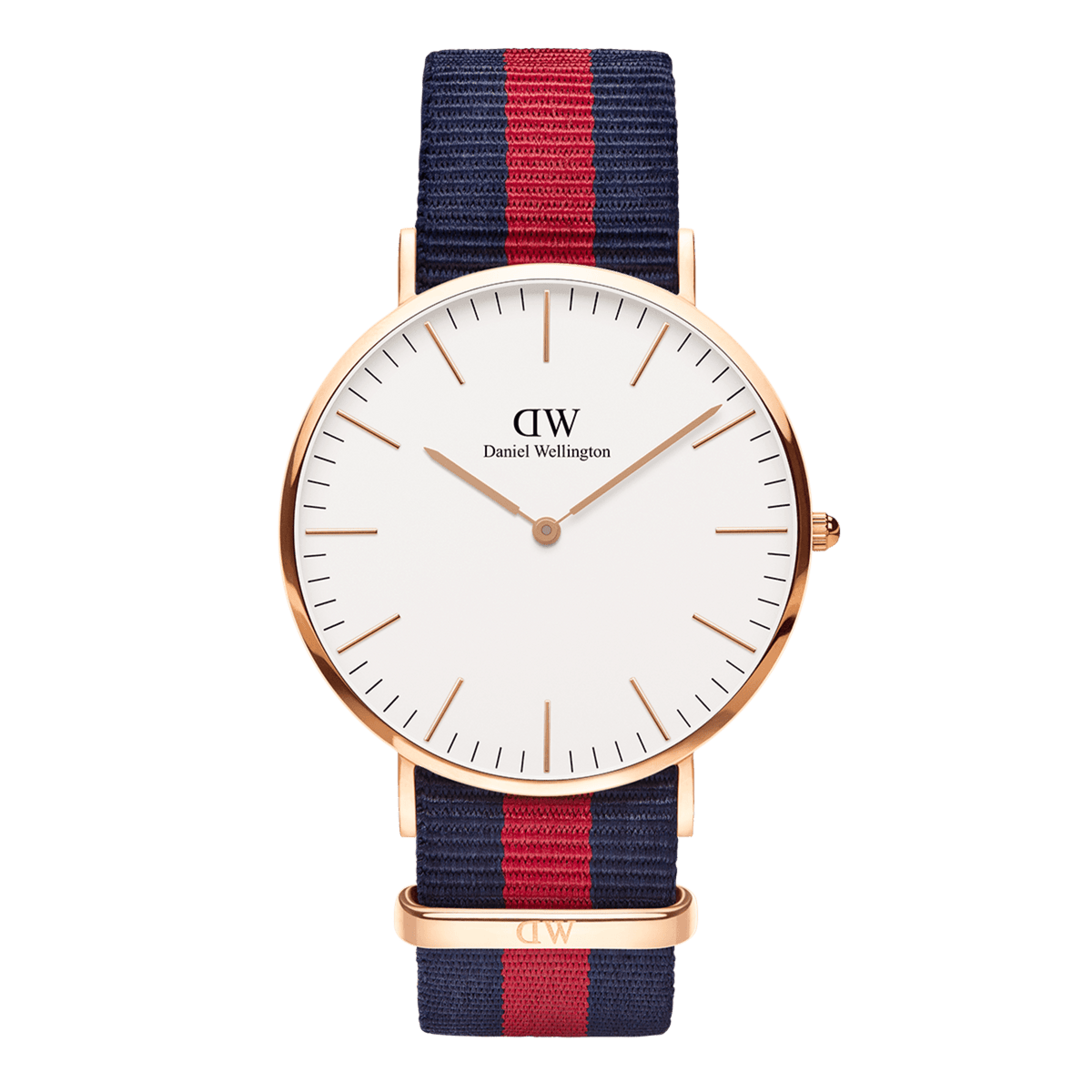 Daniel Wellington Oxford Men's Bliue and Red Strap Quartz Watch - DW00100001