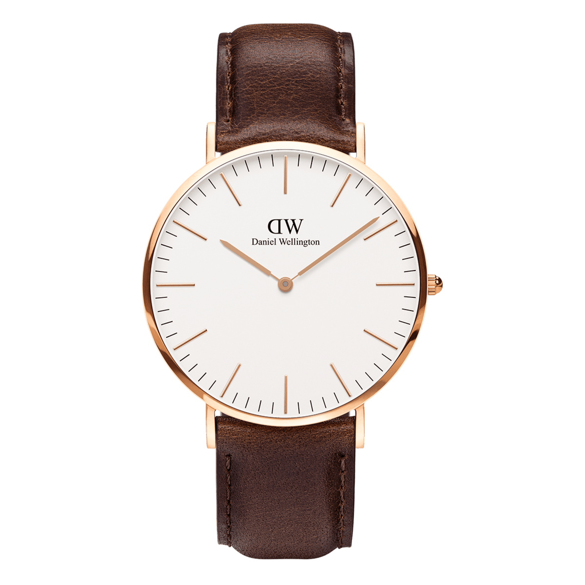 Daniel Wellington Bristol Men's Dark Brown Strap Quartz Watch - 0109DW