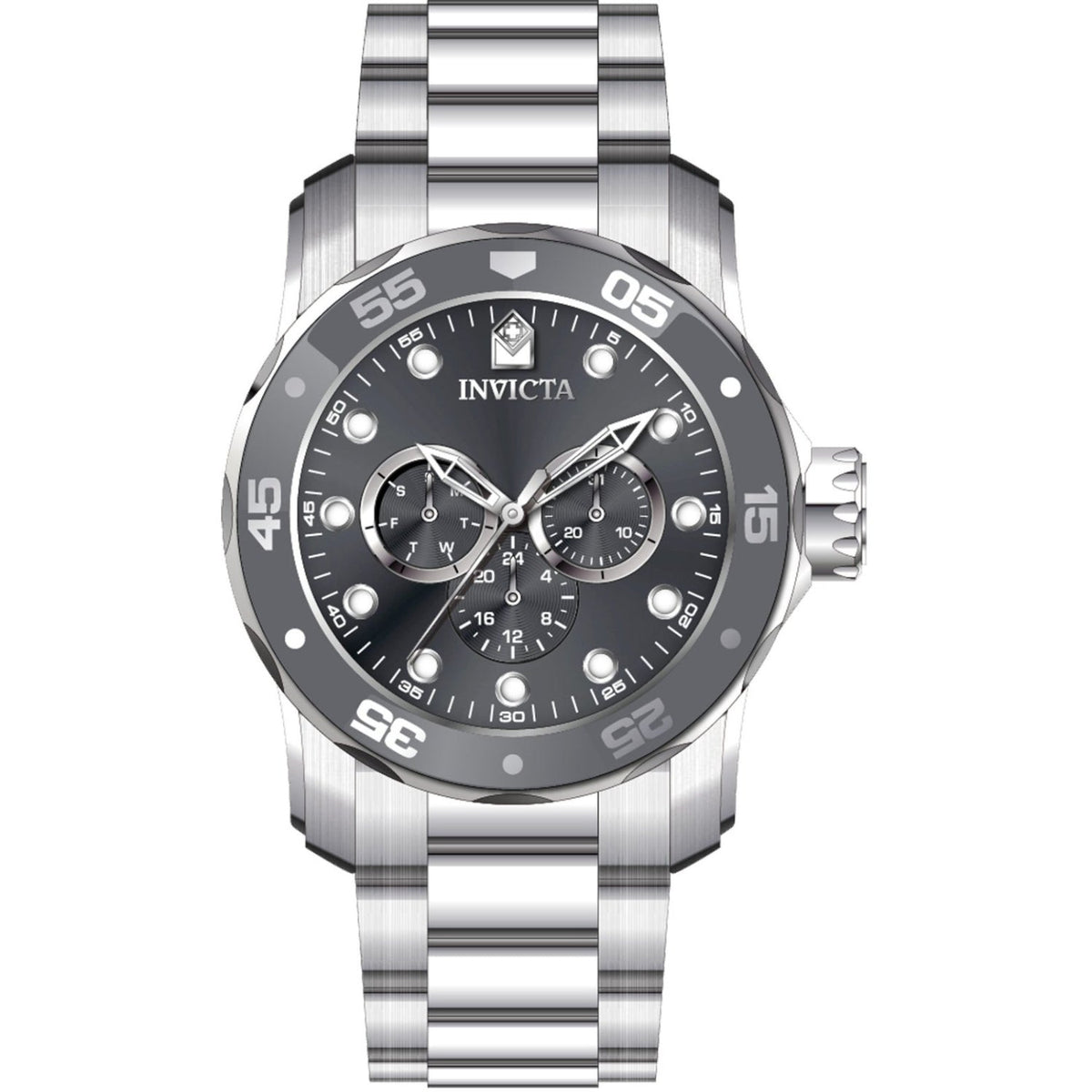 Invicta Men&#39;s 45723 Silver Stainless Steel Watch