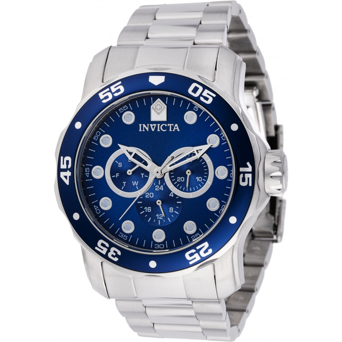 Invicta Men&#39;s 45728 Silver Silicone Watch