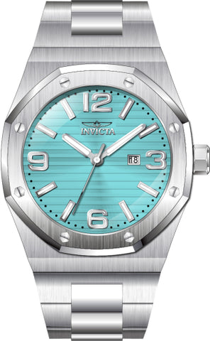 Invicta Men's 45779 Huracan Quartz 3 Hand Turquoise Dial Watch
