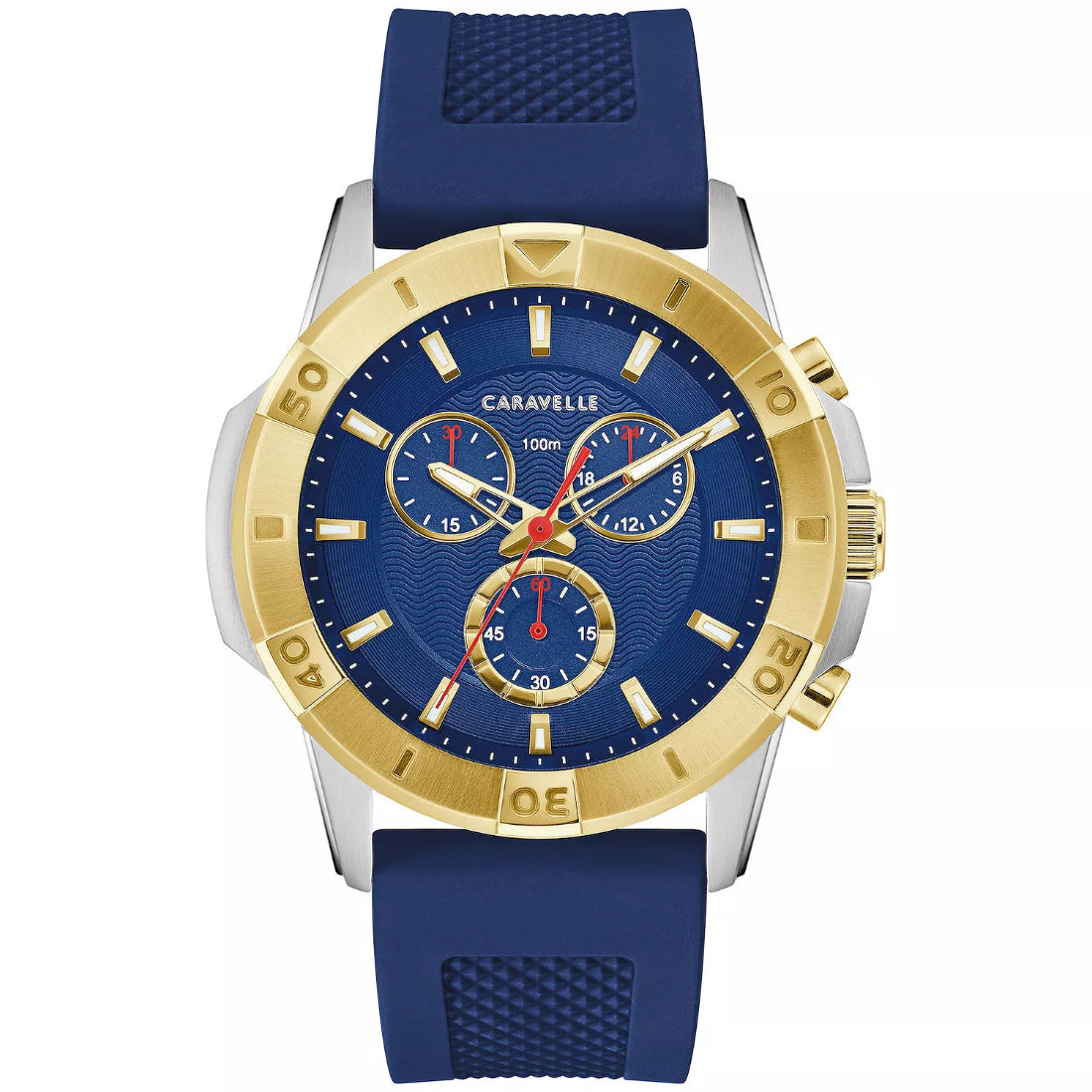 Bulova Caravelle Aqualuxx Men's Blue Strap Quartz Watch - 45B161
