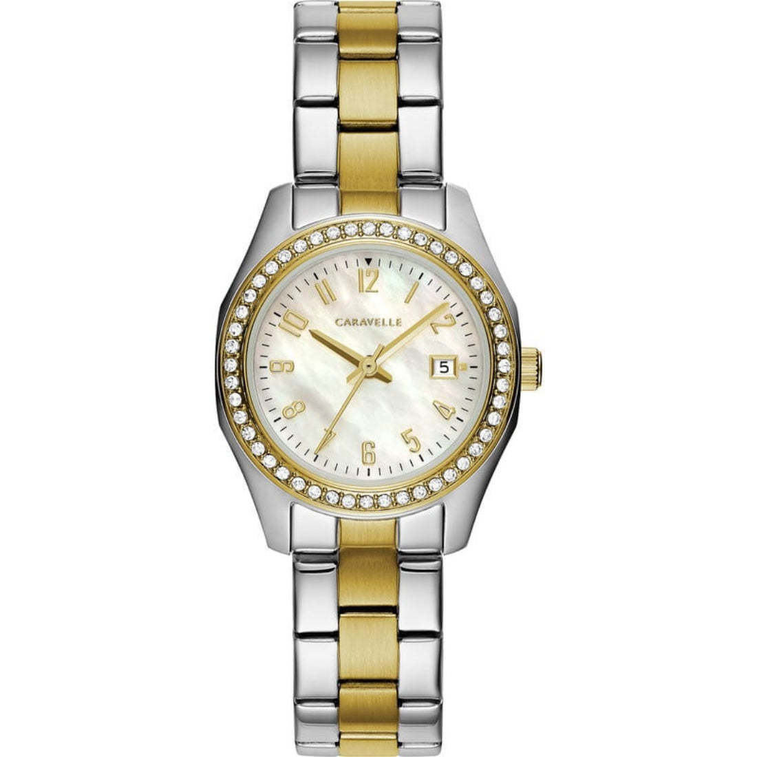 Bulova Caravelle Sport Women's Two-tone/Silver and Gold Bracelet Quartz Watch - 45M113