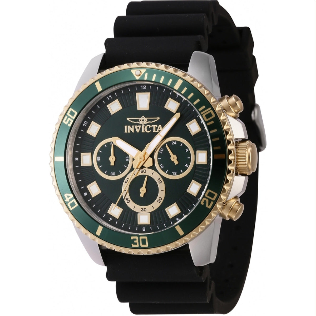 Invicta Men&#39;s 46127 Black Silicone Watch