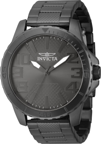 Invicta Men's 46305 Speedway Quartz 3 Hand Gunmetal Dial Watch