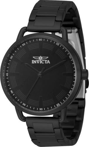 Invicta Women's 46333 Wildflower Quartz 3 Hand Black Dial Watch