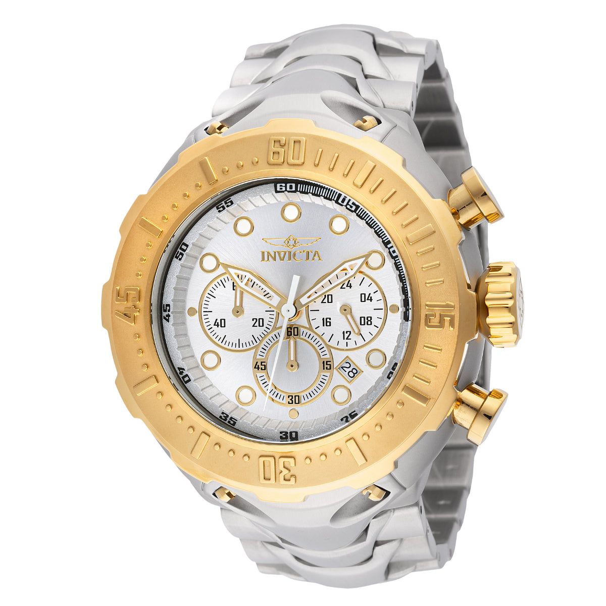 Invicta Men's 46545 Bolt Quartz Chronograph Antique Silver Dial Watch