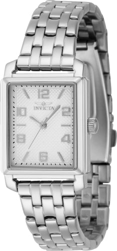 Invicta Women's 46662 Vintage Quartz 3 Hand Silver Dial Watch