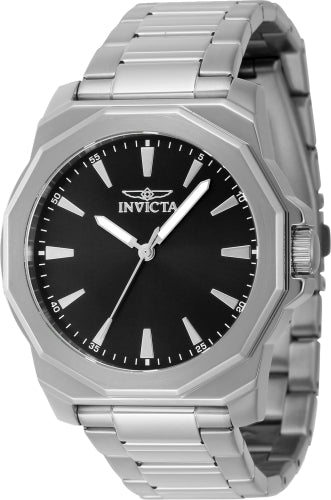 Invicta Men's 46831 Speedway Quartz 3 Hand Black Dial Watch