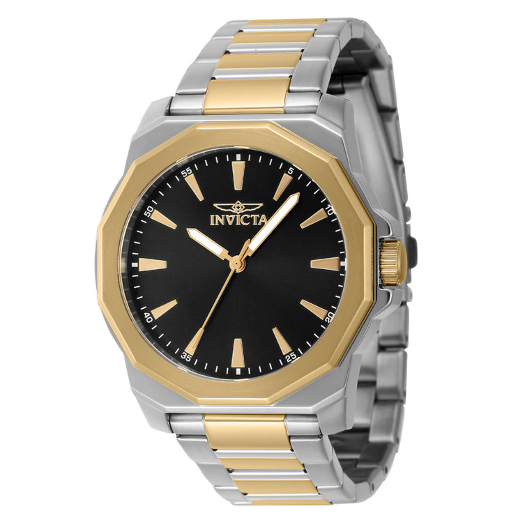 Invicta Men's 46834 Speedway Quartz 3 Hand Black Dial Watch