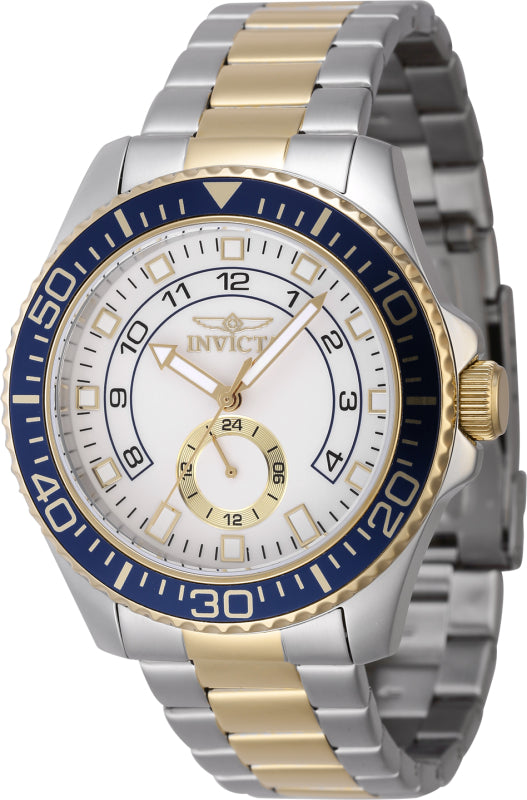 Invicta Men's 47127 Pro Diver Quartz Multifunction White Dial Watch