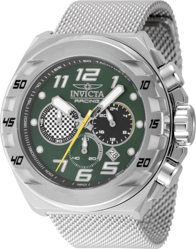 Invicta Men's 47200 Invicta Racing Quartz Chronograph Black, Green Dial Watch