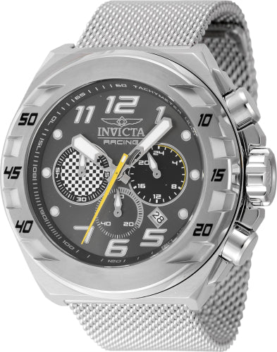 Invicta Men's 47201 Invicta Racing Quartz Chronograph Black, Gunmetal Dial Watch