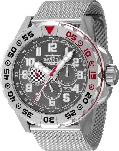 Invicta Unisex 47213 Invicta Racing Quartz Chronograph Grey, Gunmetal Dial Watch