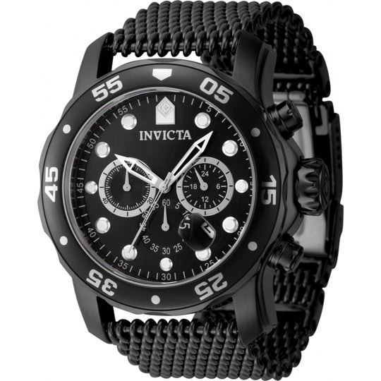 Invicta Men's 47242 Black Stainless Steel Watch