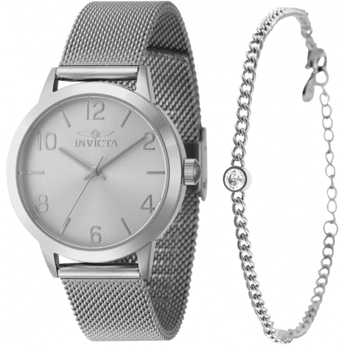 Invicta Women&#39;s 47274 Silver Stainless Steel Watch