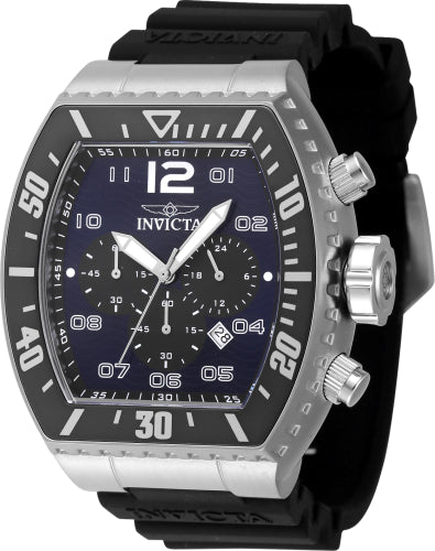 Invicta Men's 47281 Pro Diver Quartz Chronograph Black, Blue Dial Watch